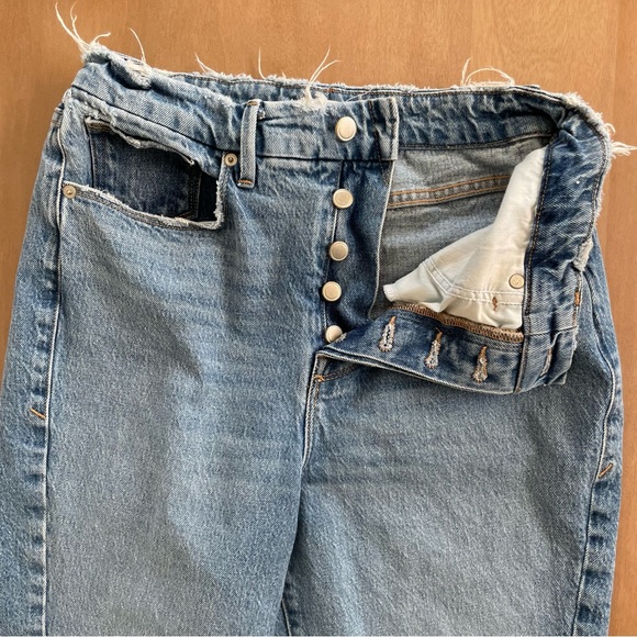 Good American Good Boy Twisted Slit Button Fly Jean - Picture 7 of 15